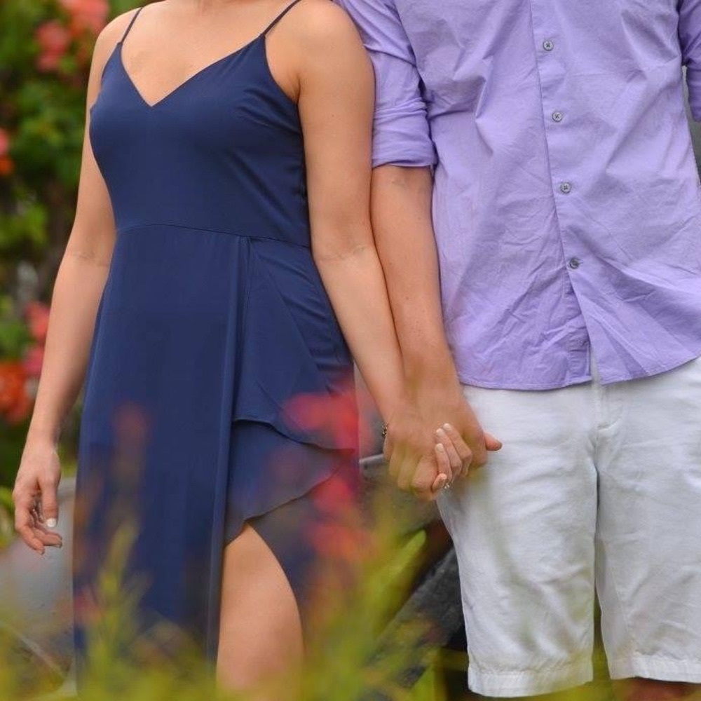 Express navy blue maxi dress size 2 or Small.